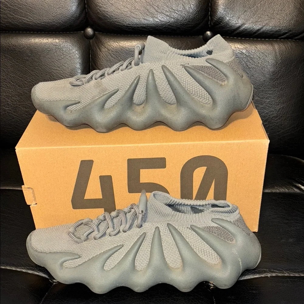 Adidas Yeezy 450 Gray Sneakers - Picture 9 of 10